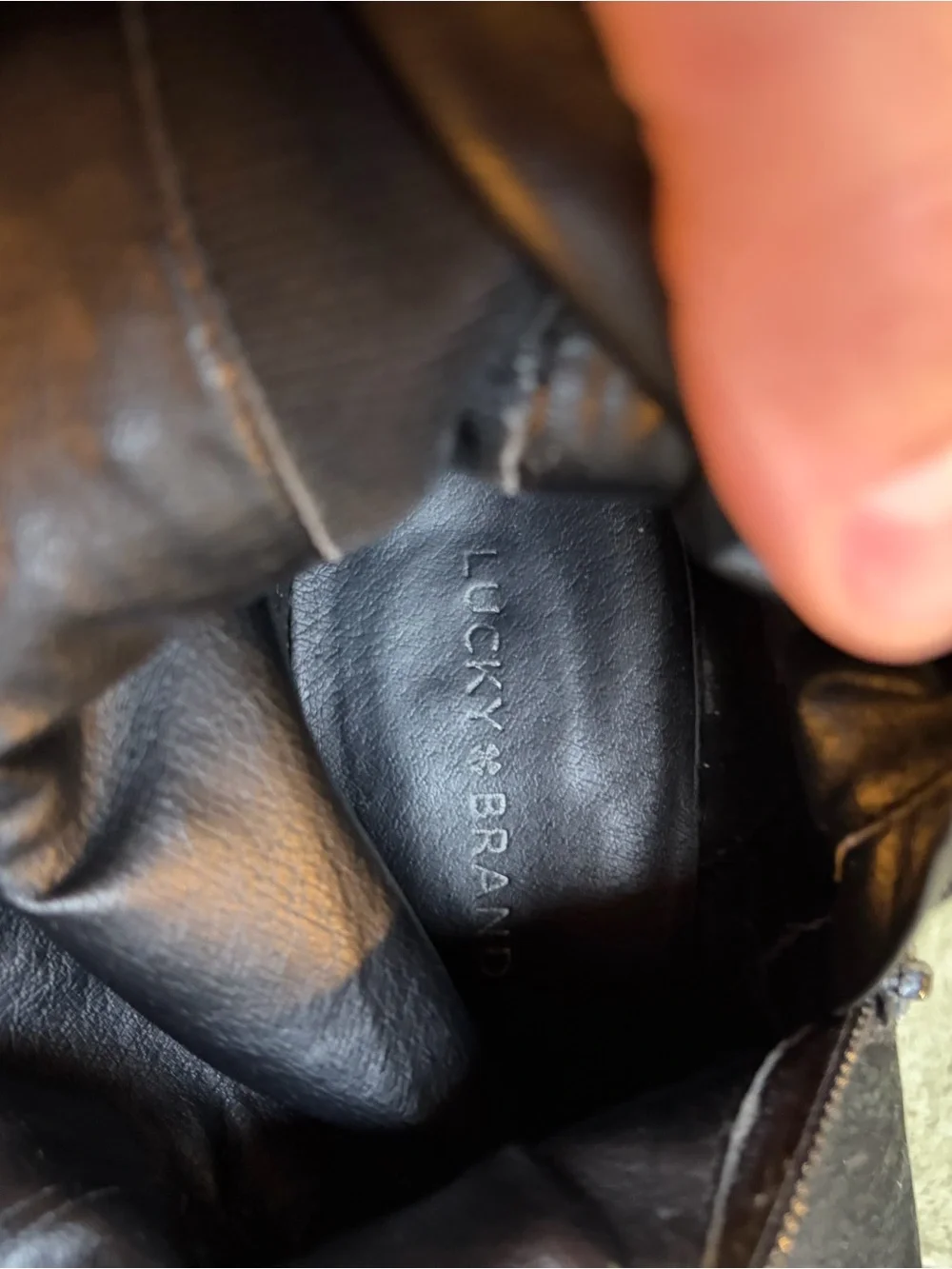 Lucky Brand Black Over-the-Knee Leather Boots